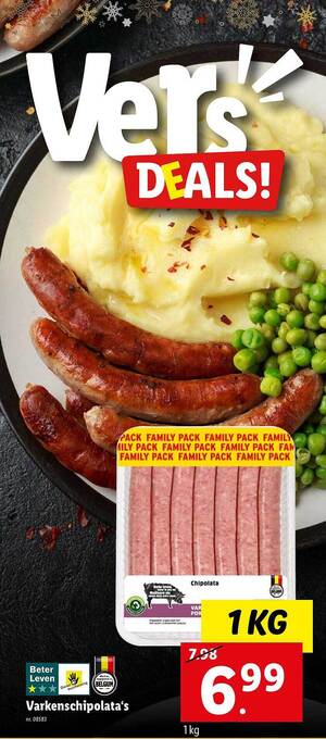 Lidl Varkenschipolata's aanbieding