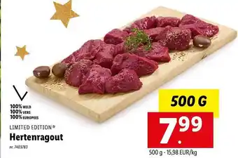 Limited edition hertenragout