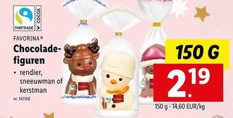 Lidl Favorina chocoladefiguren aanbieding