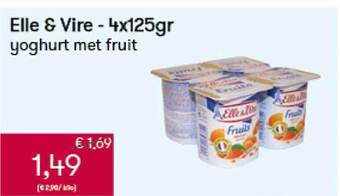 Elle & vire yoghurt met fruit
