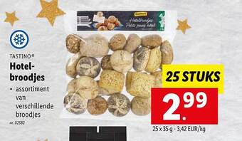Lidl Tastino hotelbroodjes aanbieding