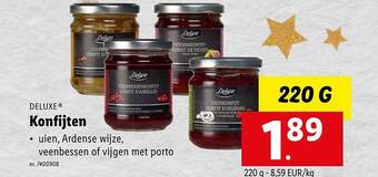 Lidl Deluxe konfijten aanbieding