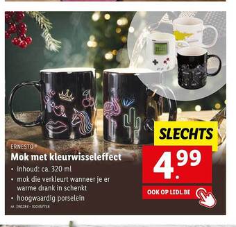 Ernesto mok met kleurwisseleffect