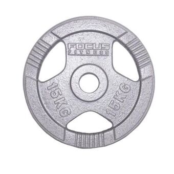 Focus fitness olympische halterschijf 50 mm - hamerton - 15 kg - gieti