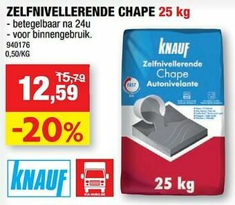 Hubo Zelfnivellerende chape aanbieding