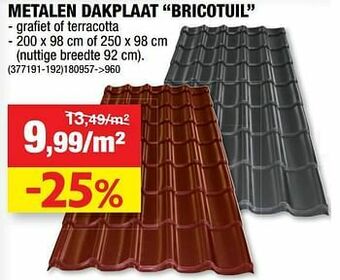 Hubo Metalen dakplaat bricotuil aanbieding