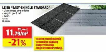 Hubo Leien easy-shingle standard aanbieding
