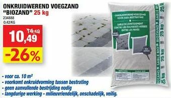 Hubo Onkruidwerend voegzand biozand aanbieding