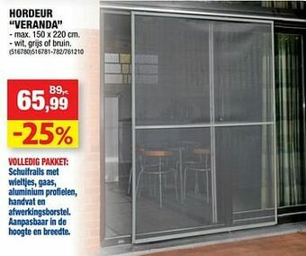 Hordeur veranda
