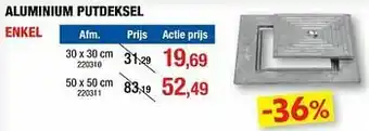 Hubo Aluminium putdeksel enkel aanbieding