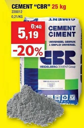 Cement cbr
