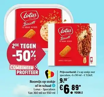 Delhaize Op stokje met speculoos aanbieding