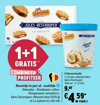 Delhaize In pot almond thins jules destrooper aanbieding