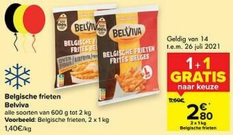 Carrefour Belgische frieten belviva aanbieding