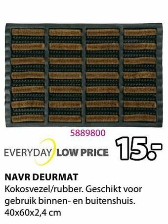 Jysk Navr deurmat aanbieding
