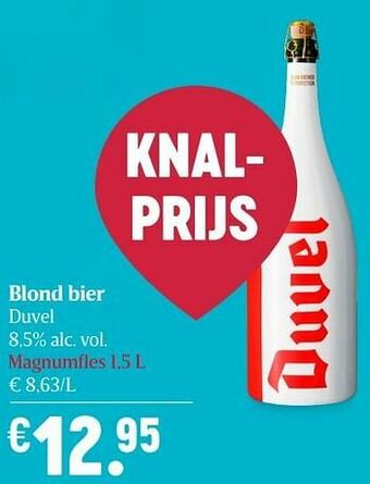 Delhaize Blond bier duvel aanbieding