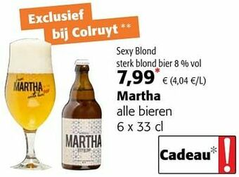 Colruyt Martha alle bieren aanbieding