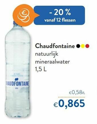 OKay Chaudfontaine natuurlijk mineraalwater aanbieding