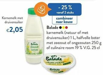 OKay Balade karnemelk met druivensuiker aanbieding