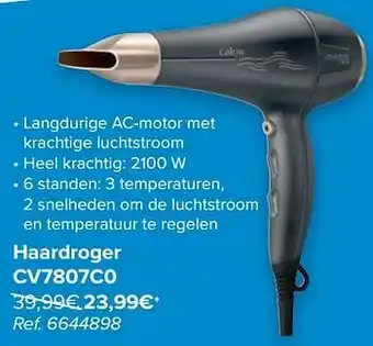 Carrefour Calor haardroger cv7807c0 aanbieding