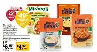 Delhaize Rijst op mediterrane wijze voor de microgolfoven uncle ben`s express aanbieding