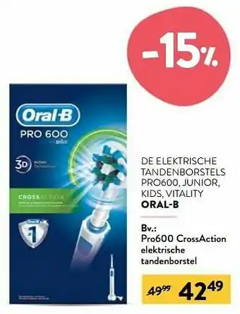 Di Pro600 crossaction elektrische tandenborstel aanbieding