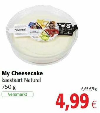 Colruyt My cheesecake kaastaart natural aanbieding