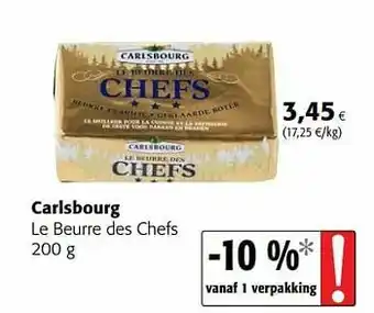 Colruyt Carlsbourg le beurre des chefs aanbieding