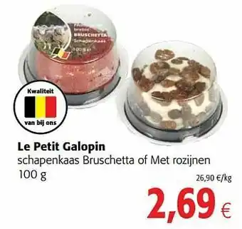 Le petit galopin schapenkaas bruschetta of met rozijnen