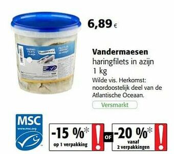 Vandermaesen haringfilets in azijn
