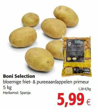 Boni selection bloemige friet- + pureeaardappelen primeur