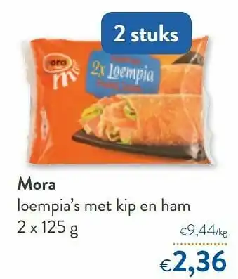 Mora loempia’s met kip en ham