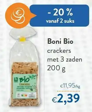 OKay Boni bio crackers aanbieding