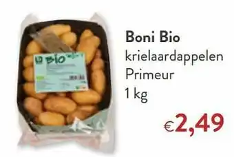 OKay Boni bio krielaardappelen primeur aanbieding