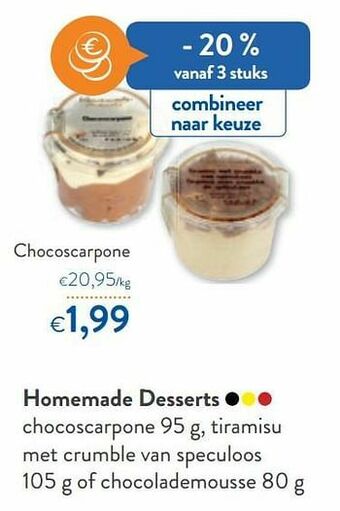 OKay Homemade desserts chocoscarpone aanbieding