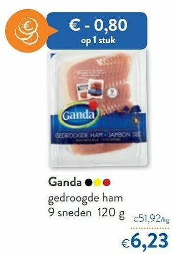 OKay Ganda gedroogde ham aanbieding