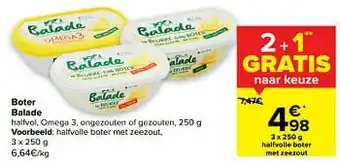 Carrefour Halfvolle boter met zeezout aanbieding