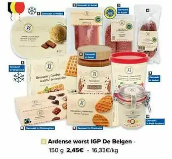 Ardense worst igp de belgen