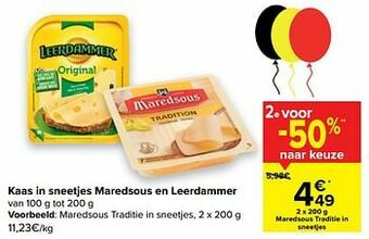 Carrefour Maredsous traditie in sneetjes aanbieding