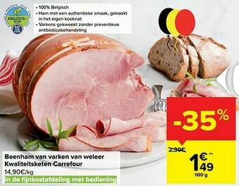 Carrefour Beenham van varken van weleer kwaliteitsketen carrefour aanbieding