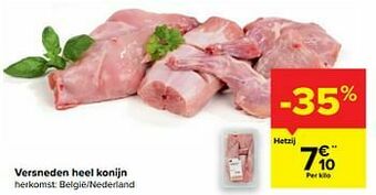 Carrefour Versneden heel konijn aanbieding