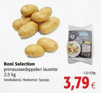 Colruyt Boni selection primeuraardappelen laurette aanbieding