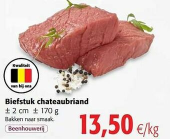Colruyt Biefstuk chateaubriand aanbieding