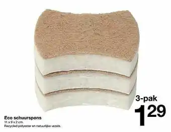 Zeeman Eco schuurspons aanbieding