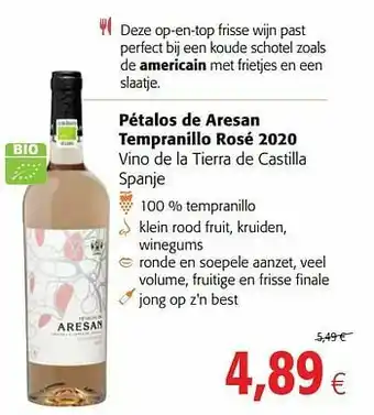 Pétalos de aresan tempranillo rosé 2020