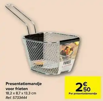 Carrefour Presentatiemandje voor frieten aanbieding