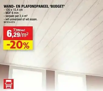 Hubo Wand- en plafondpaneel budget aanbieding