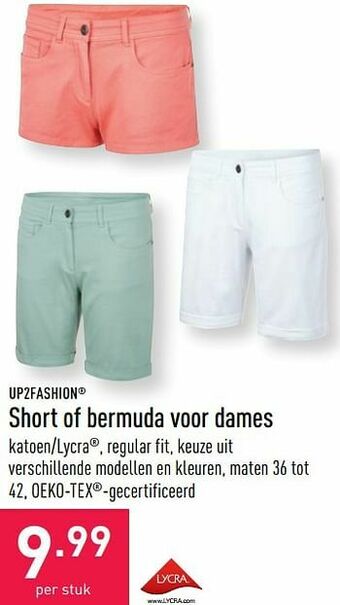 ALDI Short of bermuda voor dames aanbieding