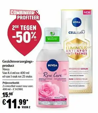 Delhaize Micellair water rose care aanbieding