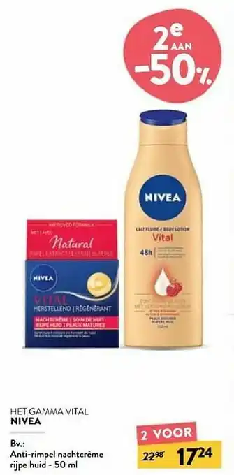 Anti-rimpel nachtcrème rijpe huid